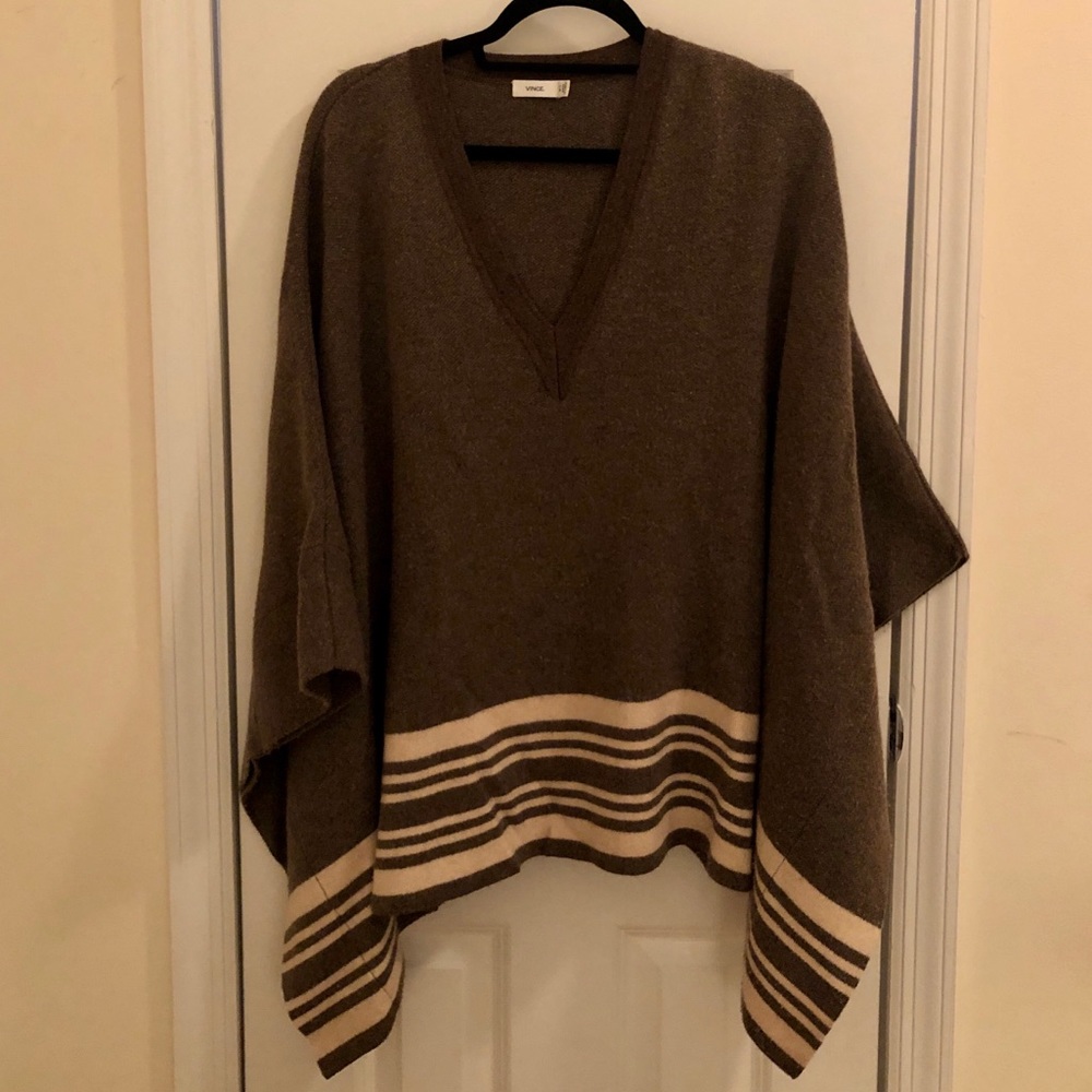 Vince wool poncho